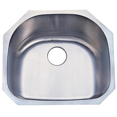 Gourmetier GKUS2321 Undermount Single Bowl Kitchen Sink Kitchen Sink Kingston Brass Default Title